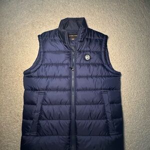 Michael Kors Men's Dark Blue Quilted Vest